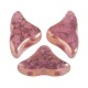 Les perles par Puca® Hélios kralen Rose opal bronze 71020/15496